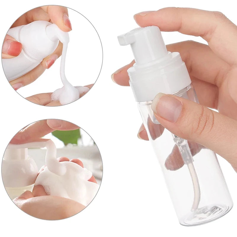 30Pcs 30ml 50ml 60ml 100ml Plastic Foam Pump Bottle Empty Face Cleaner Cosmetic Bottles Soap Dispenser Refillable Hand Sanitizer