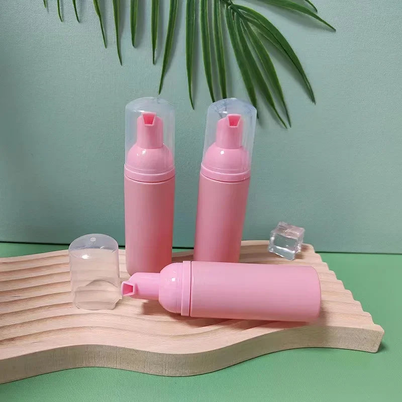 14/28pcs 30/60ml Whole powder plastic foam pump bottle empty face eyelashes cosmetic bottle cleaner soap dispenser foam bottle