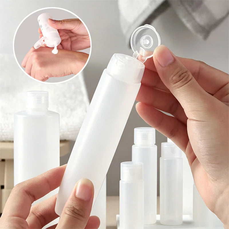 20/30/50Pcs 10-200ml Empty Lotion Plastic Squeeze Tube Shampoo Dispenser Bottles Travel Portable Refillable Cosmetics Containers
