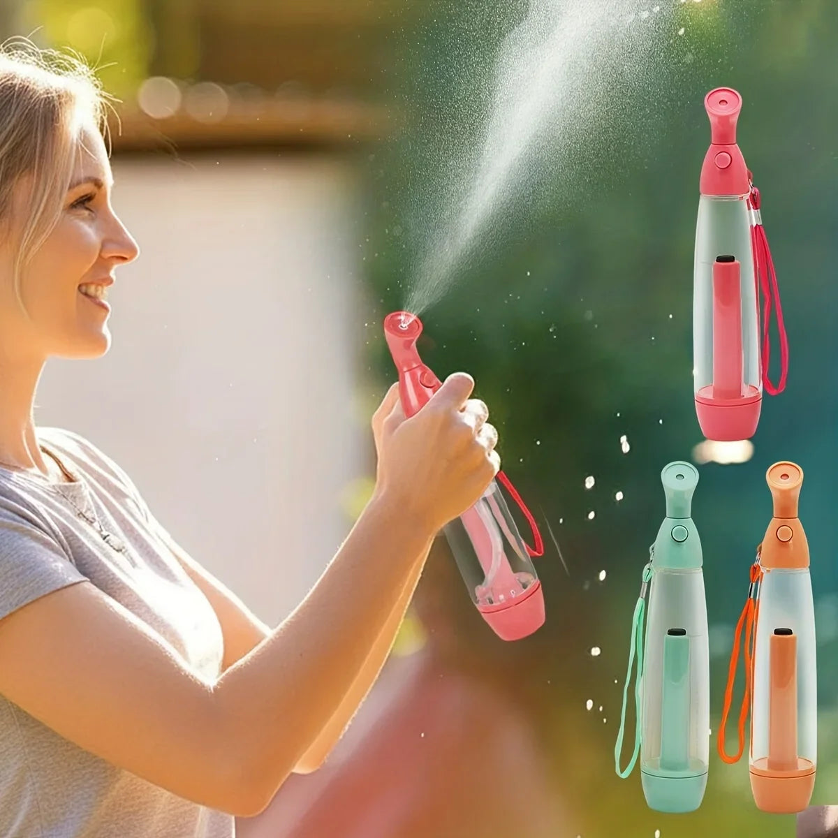 1pc Mini Reusable Spray Bottle - Clear, Ideal for Cosmetics and Water Mists, Refilled Spray Bottle,Ergonomic Spray Design