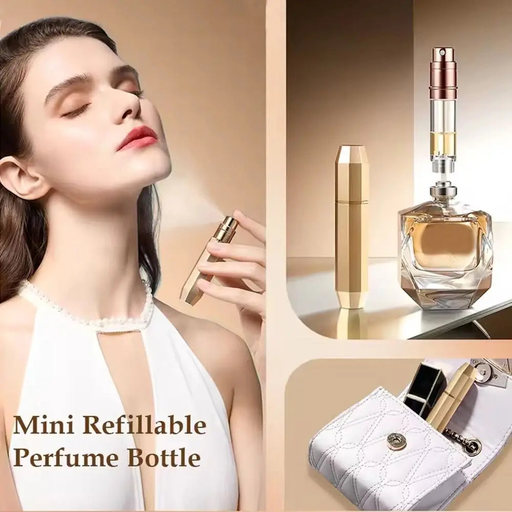 Fashion 5ml Perfume Bottle Refillable Bottom Filling Cosmetic Atomizer Bottle Empty Spray Dispenser Bottle for Woman