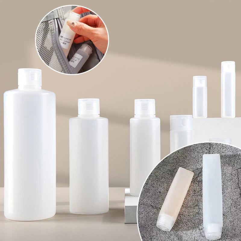 20/30/50Pcs 10-200ml Empty Lotion Plastic Squeeze Tube Shampoo Dispenser Bottles Travel Portable Refillable Cosmetics Containers